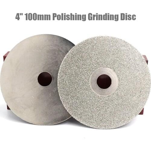 4"100mm 36-3000# Diamond Coated Flat Lap Wheel Lapidary Polishing Grinding Disc