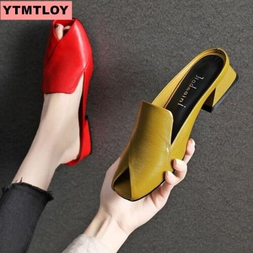 YTMTLOY Shoes Ladies Hot 2021 Ladies Casual Summer Slippers Ladies Fish Mouth Platform High Heel Sandals Sandals and Slippers