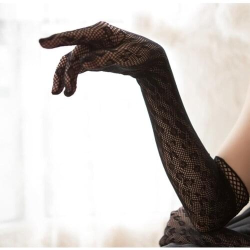 Lolita Dress Sleeve Vintage Gothic Dress Lace Dress Hand Sleeve Gloves Women Sun Proof Mesh Gloves