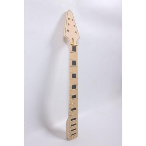 24.75 inch 1 pcs Electric Guitar Neck Solid wood maple FretBoard 22 Fret