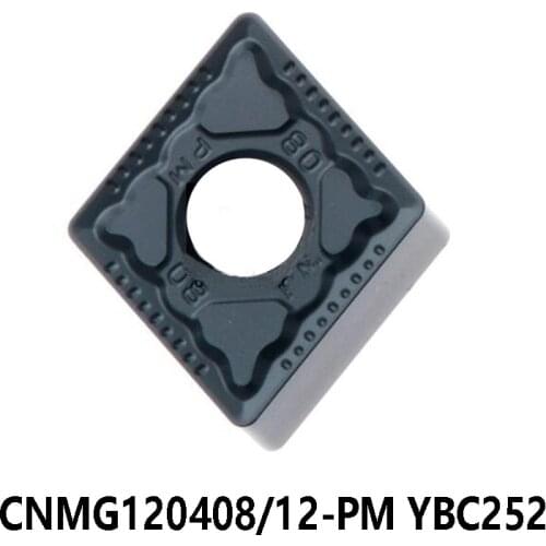 100% Original CNMG120408-PM CNMG120412-PM YBC252 Carbide Inserts for Steel CNMG 120408 120412 Turning Cutting Lathe Cutter