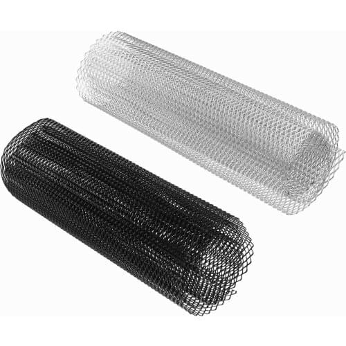 120x40cm/100x33cm Car Racing Grill Hood Air Vent Mesh Grille Aluminium Bumper Grill Universal 12*7mm/8*4mm/6*3mm/10*5mm