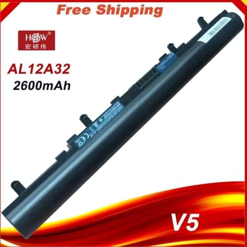 2600mAh AL12A32 Battery for Acer Aspire e1-570 e1-570g V5-531 V5-551 V5-551G V5-571 V5-571G V5-571P V5-431 V5-471 4ICR17/65