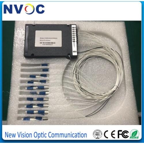 8Ch Mux and Demux CWDM Module 0.9mm 1Meter 1591nm 1611nm 1571nm 1551nm 1531nm 1511nm 1491nm 1471nm with LC/UPC Connector
