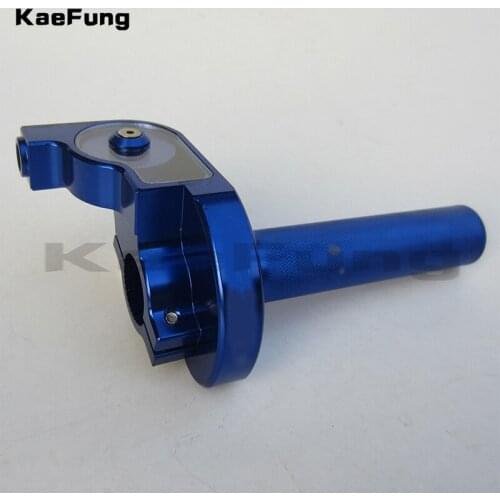Anodized Blue CNC Aluminum Alloy Throttle Grips for Kayo Bse CRF50 70 110 IRBIS 125 250 Dirt Pit Bike Motorcycle
