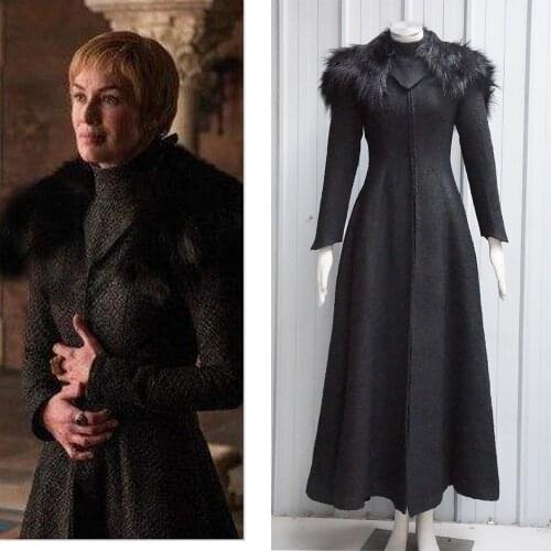Cosplaydiy Game Of Thornes 7 Queen Cersei Lannister Fancy Dress Queen Winter Halloween Cosplay Costume Dress L0516