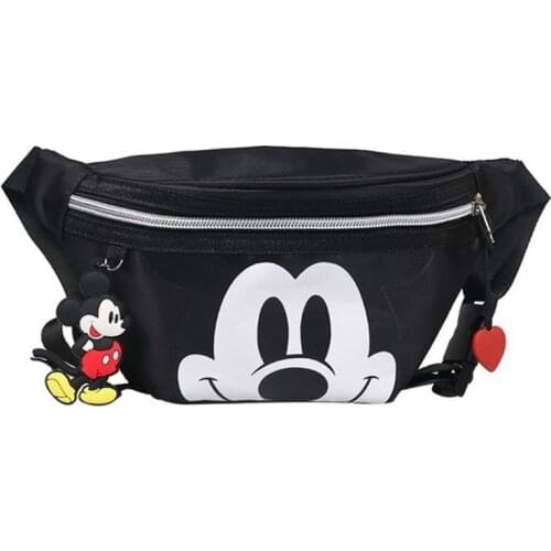 Disney childrens chest bag new childrens cartoon cute toddlers crossbody bag mini boys waist bag girl mickey mouse bag