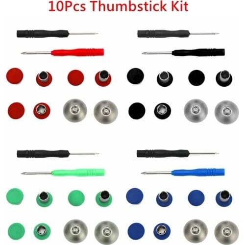 For XBOX ONE Elite/PS4 Controller Gamepad 10Pcs/13Pcs Replacement Swap Thumb Grips Analog Stick D-Pad& Bumper Trigger Button Kit