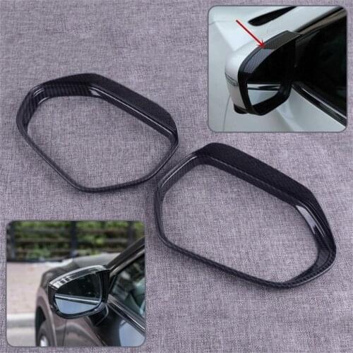 DWCX 2PCS ABS Car Side Rearview Mirror Rain Eyebrow Cover Trim Cup Frame Shell Fit for Toyota Corolla Hatchback 2019