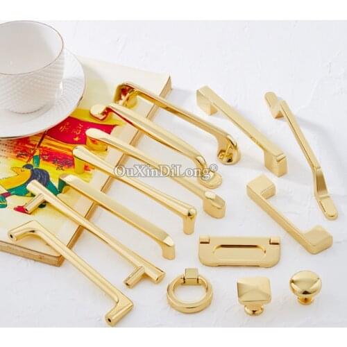 European Luxury 10PCS Gold Furniture Handles Cupboard Wardrobe Closet Drawer Kitchen Wine Cabinet Pulls Handles and Knobs