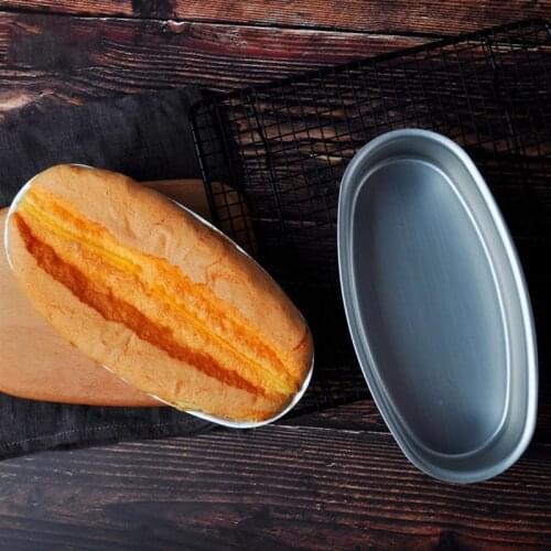 Oval Shape Cake Pan Creative Non-Stick Oval Cheesecake Mold Cake Pan Aluminum Alloy Cake Mold For Cocina DIY Baking Bakware Tool