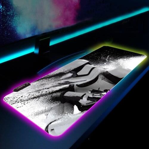 Star Battle Rgb Led Light Mouse Pad Gamer Esports 900x400mm Notbook Mouse Mat Gaming Mousepad Hight Pad Mouse PC Desk Padmouse