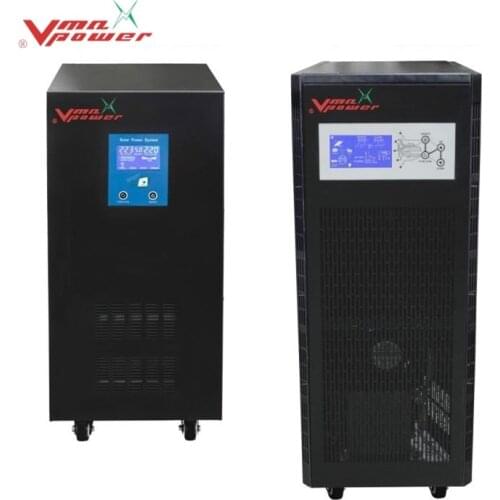 Vmaxpower 10kva Pure Sine Wave Inverter 120VAC Off Grid Inverter Charging Solar Energy System Single Phase 10kw DC AC Inversor