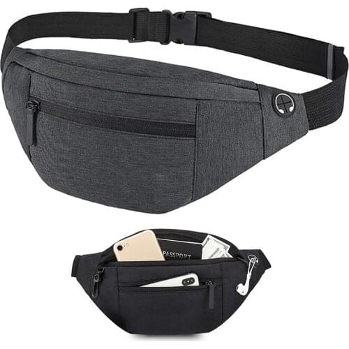 SUUTOOP Men Outdoor Waist Bag Fanny Purse Pack Cycling Pack Sports Running Travel Shoulder Waist Belt Phone Pouch Bags For Male