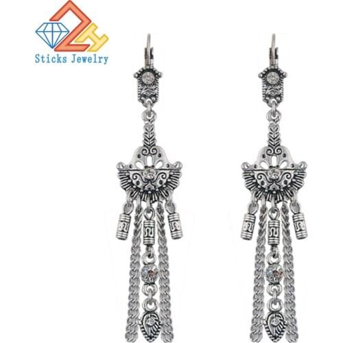 Women Long Fringed Drop Earrings for Women