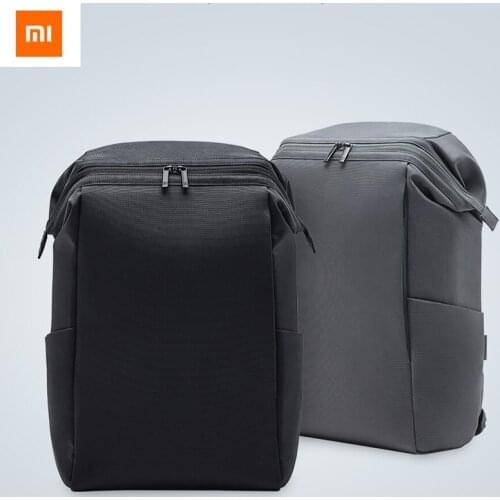 Original Xiaomi 90FUN Bag Commuter Backpack Barrel Opening 4 Levels Of Water Repellent Simple And Light For Travel Work 2colors