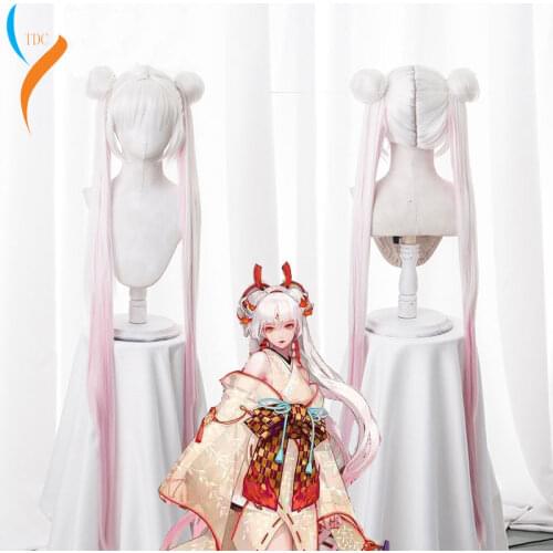 2019 New Fashion Game Onmyoji Cosplay Wigs Shiranui Cosplay Wig 120 CM Long Heat Resistant Synthetic Hair Wigs