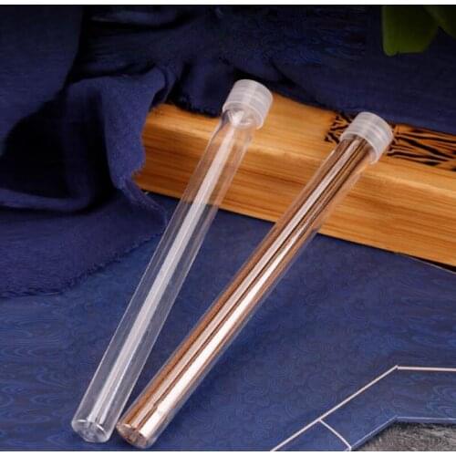50pcs Plastic Incense Storage Box Transparent Long Joss Stick Incense Tube Household Organizer Accessories