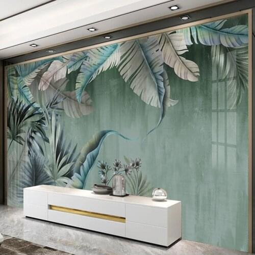 Custom 3D Photo Wallpaper Plant Green Leaf Large Mural Living Room Bedroom Restaurant Modern Wallpapers Home Decor Wall Painting