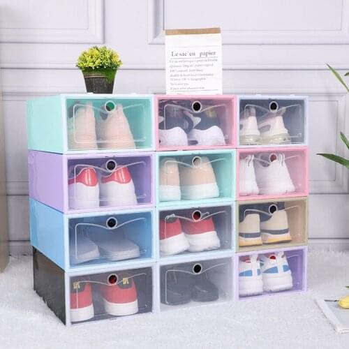 Free Combination Shoe Box Transparent Clear Sneakers AJ Basketball Shoes Display Boots Organizer box Combination Shoes Cabinet