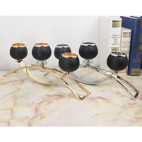 Religious Candle Holder 3 Arms Candlestick Holder Activities Decorations Wedding Centerpieces Holder For Home Decor portavelas