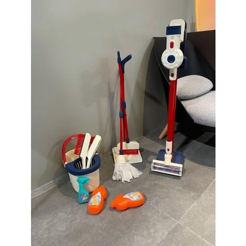 Baby Mop Kids Broom And Dustpan Set Children Learning Educational Mop Floor Toy Cleaning Up Learning Toy For 3 To 12 Years