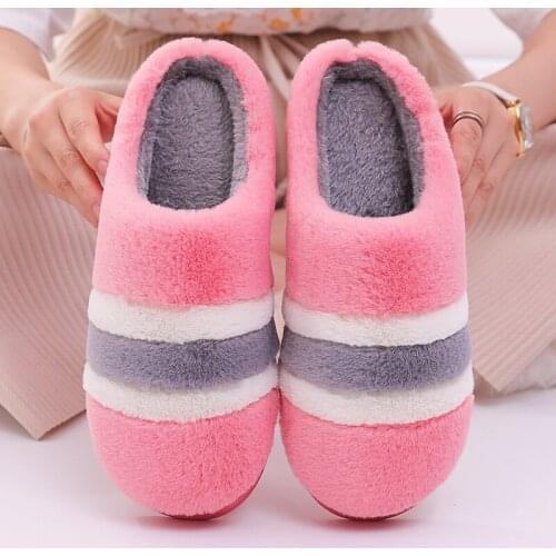 SunNY Everest winter women house slipper home wooden floor shoes cotton plush warm slipper non-slip family female shoes