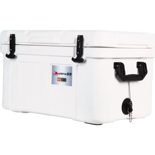 Lerpin 55L High quality Heavy duty insulated ice cooler box camping picnic