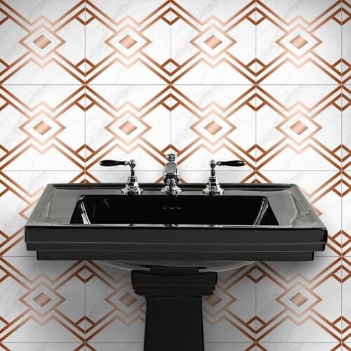Bathroom non-slip matte wear-resistant floor stickers Kitchen cabinet oilproof waterproof tile stickers marble PVC wallpaper