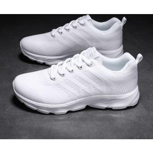 BG Women Casual Shoes Fashion Breathable Walking Mesh Flat Shoes Sneakers Women 2021 Gym Vulcanized Shoes White Female Footwear