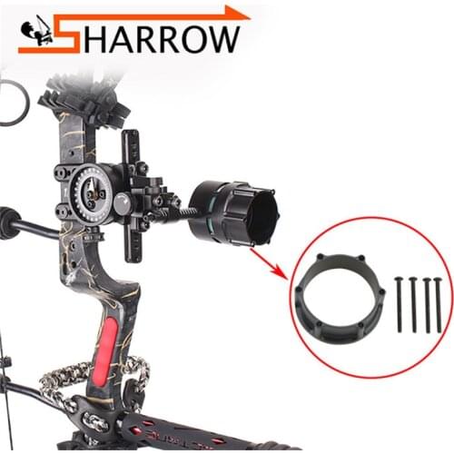 1 Set Archery Single pin Sight Compound Bow Sight Adapter Protect lenses Broaden Horizons for Shooting Hunting Accessories