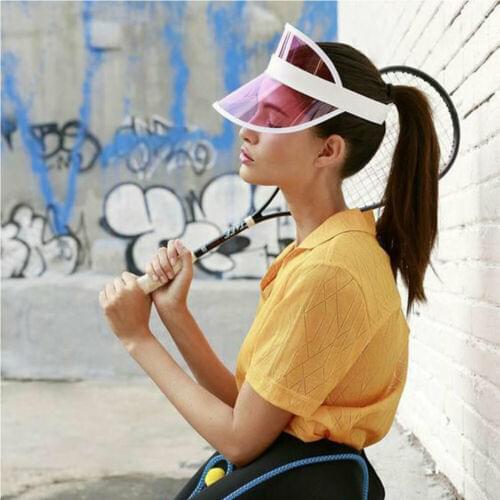 1Pc Newest 2020 Summer Casual Men Women Fashion Neon Hat Sun Visor Golf Sport Tennis Headband Stag Poker Party Cap Candy Colors