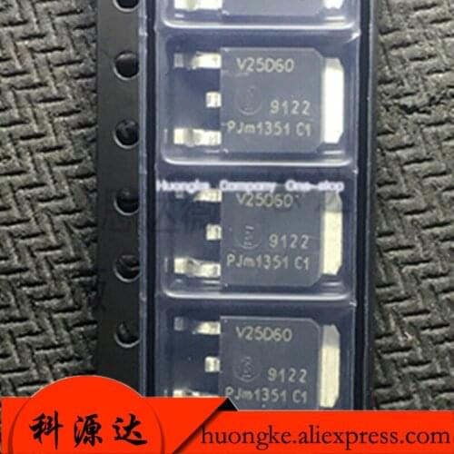 10PCS/LOT BYV25D-600 V25D60 TO-252 IN STOCK