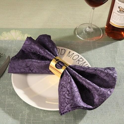 6 / PCS new metal Apple napkin ring restaurant napkin ring table decoration free shipping