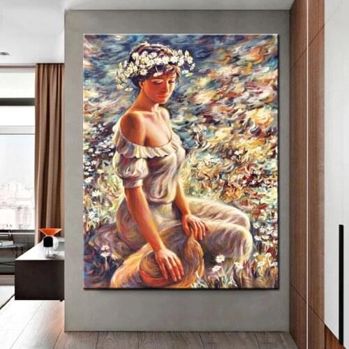 Abstract portrait 5D DIY Diamond Painting Diamond Embroidery Full Drill Square Room Home Decor art Mosaic Sexy woman flower
