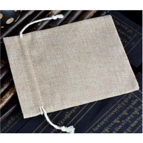 Free Shipping 200pcs Christmas Jute Drawstring Bag Burlap Wedding Birthday Party Gift Candy Bags Jewelry Gift Packaging Supplies