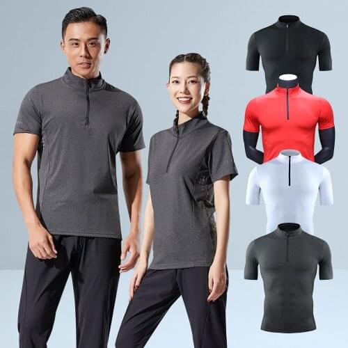 2021 Quick Drying Womens T-Shirt Short Sleeve Sport T Shirt Gym Jerseys Fitness Trainer Running Shirt Mens Compression T-Shirt