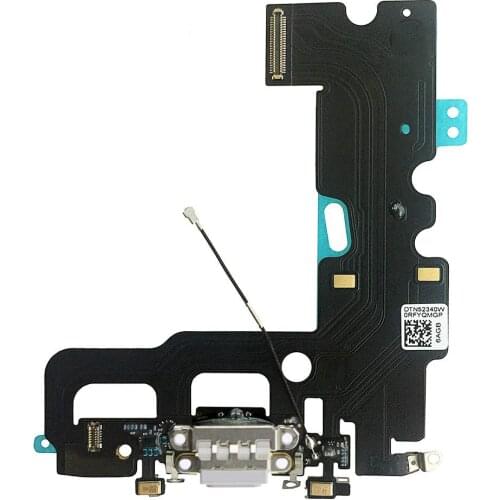 For iPhone 7 7 Plus Charging Port Dock Connector Flex Cable + Microphone + Headphone Audio Jack Replacement