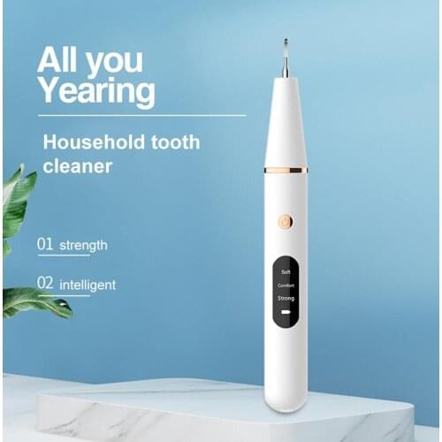 Electric Plaque Remover For Teeth Cleaning Kit Teeth Stain Eraser Polisher with LED with 3 Adjustable Modes