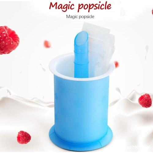 DIY Popsicle Maker Mold Ice Stick Maker Handheld Popsicle Mold Childrens Ice Cream Zip-Lock Pouch Candy Tube Freeze Tool