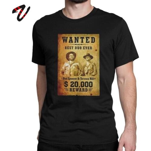 Terence Hill And Bud Spencer T Shirt Cool Men Tees T-Shirt Tops Tees Tops Funny Men Tees Crew Neck T-Shirt Tops Tees