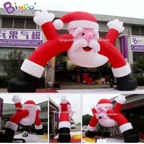 Giant Inflatable Christmas Archway / Outdoor Decoration Inflatable Santa Claus Arch / Inflated Xmas Old Man Entrance - Toys