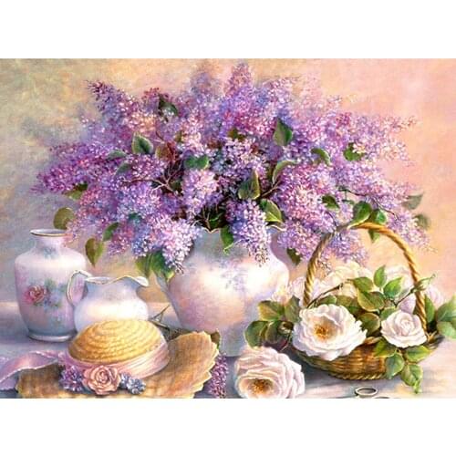 Canvas Size DIY Diamond Painting Full Square New Arrival Flower Diamond Embroidery Complete Scenic Home Decoration Accessories