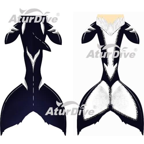 Customized professional Mermaid tail aquarium underwater performance clothing boys and girls with thick elastic fabric large siz