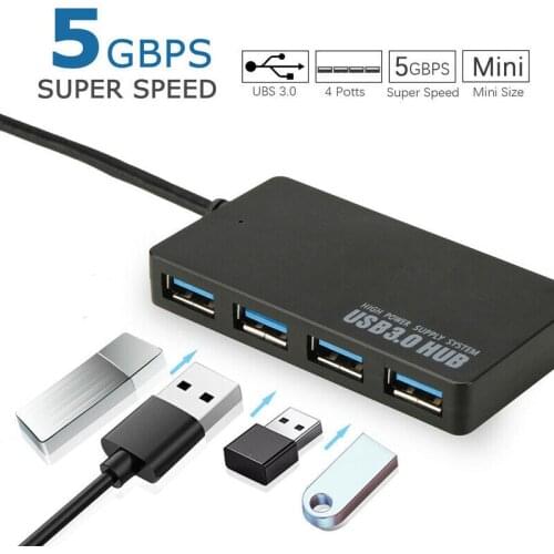 HUB USB 3.0 Laptop PC High Speed External 4 Ports Adapter Splitter USB Expander Computer Accessories For Laptop Xbox MacBook PS3