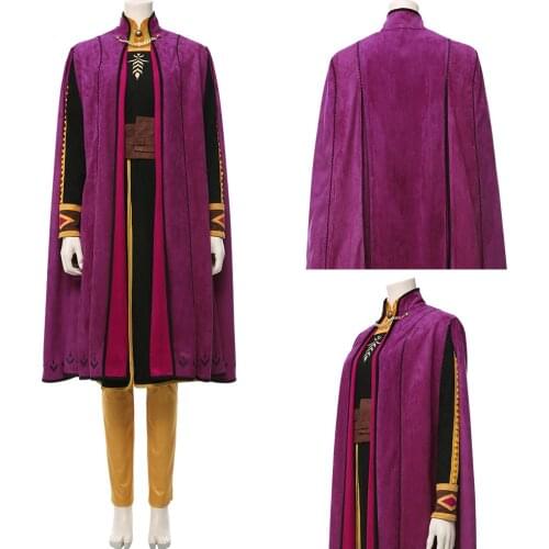 Adventure Princess Cosplay Elsa Anna Cosplay Costume Anna Dress Outfit Halloween Carnival Cosplay Costume For Girls Women