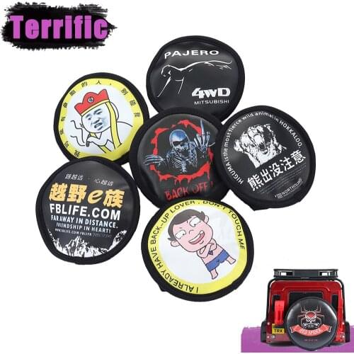 1/10 Leather Spare Tire Cover fits 1.9" 110-120mm Wheels for RC Crawler Axial SCX10 Capra Traxxas TRX4 TRX6 D90 RGT 86100 GEN8