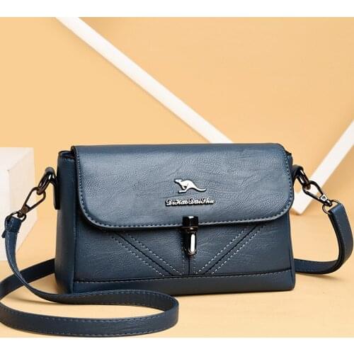 New Thread Small Flap Bags Lady Casual Messenger Bags For Women Leather Handbags Shoulder CrossBody Bags Female Bolsas Feminina