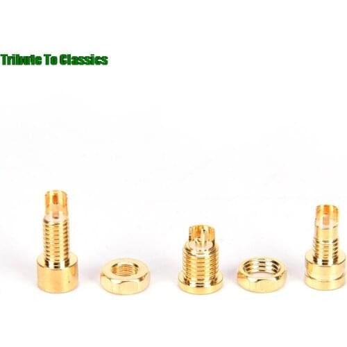 New Gold Plated Copper MMCX Female Jack Solder Wire Connector PCB Mount Pin IE800 DIY Audio Plug Adapter