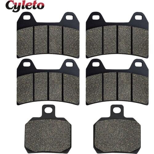 Cyleto Motorcycle Front and Rear Brake Pads for DUCATI Multistrada Sport Pikes Touring 1200 1200S 2010 2011 2012 2013 2014 2015